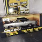 Ertl 1969 Dodge Superbee Silver 1:18 Diecast Car American Muscle 10 Fastest New