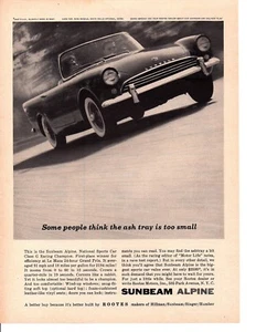 1961 SUNBEAM ALPINE ~ CLASSIC ORIGINAL PRINT AD - Bild 1 von 1