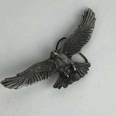 Hebilla de cinturón de colección peltre fino estampado águila mágica hebilla de cinturón vinagreon 1978 Foto 1 de 4