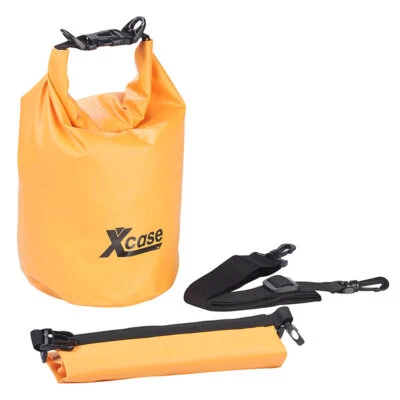 Xcase Wasserdichter Packsack, strapazierfähige Industrie-Plane, 5 l, orange - Bild 1 von 4
