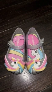 Mini Melissa Unicorn Jelly Ballet Shoes Size 22/23 Us Size 7 Toddler - Picture 1 of 2