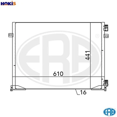 CONDENSER AIR CONDITIONING 667046 FOR RENAULT TRAFIC/II/Van/Platform/Chassis - Image 1 of 4