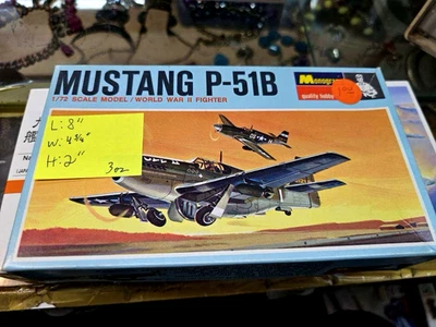 Monogram, Mustang P-51B, Model Kit #PA143, Scale 1/72, Parts Only - Image 1 of 4