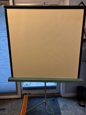 De colección DA-LITE Versatol Proyector Diapositivo Pantalla de Película Trípode Azul Foto 1 de 4