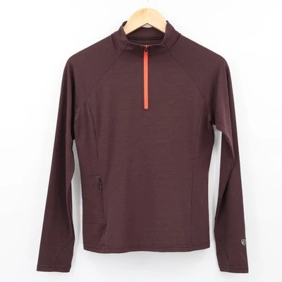 Pullover Kuhl para mujer con cremallera 1/4 talla XS marrón al aire libre mezcla de lana merino Foto 1 de 4