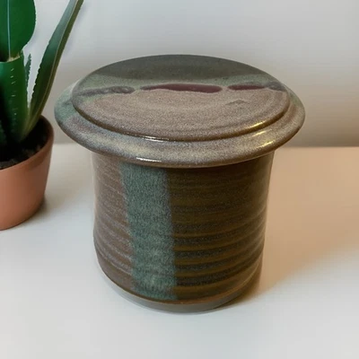 Plato campana mantequilla gres estilo francés Salvaterra cerámica cerámica NC firmado Foto 1 de 4