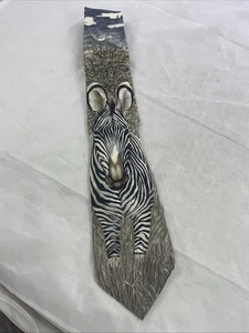 Gefährdete Arten Zebra STREIFEN FÜR IMMER / Marc Dennis Seidenkrawatte gebraucht - Bild 1 von 8