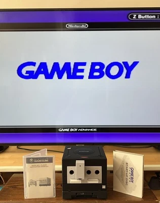 Disco de inicio para jugador Nintendo GameBoy instrucciones GameCube negro DOL-017 COMO NUEVO Foto 1 de 4