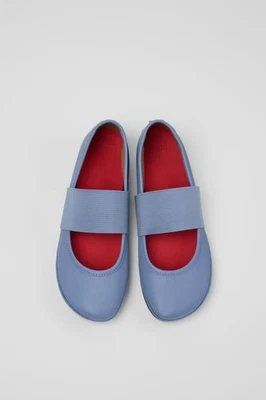 Sapatilhas de balé Camper Nina Right femininas azuis com alça elástica tamanho 36 confortáveis - Imagem 1 de 4