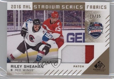 2016-17 SP Game Used Stadium Series Fabrics Col vs Det /35 Riley Sheahan Patch - Image 1 of 2