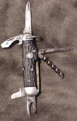 Cuchillo Scout Boker Tree Marca #182 Mangos Marrones Solingen Alemania Foto 1 de 4