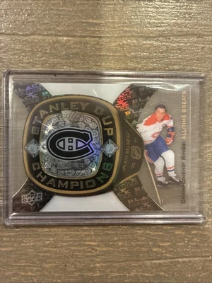 2011-12 UD Black Diamond Championship Rings Jean Beliveau Montreal Canadiens SP - Image 1 of 2