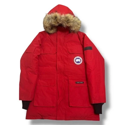 Chaqueta Parka Canada Goose Expedition Con Capucha Parche Logo Piel YKK Talla L Foto 1 de 4