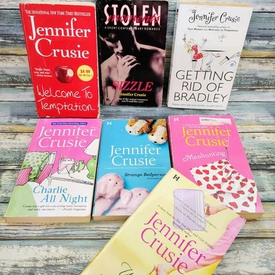 Jennifer Crusie Lot of 7 Romance Novels Paperback Books Foto 1 de 4