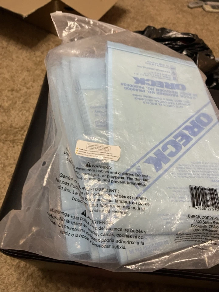 Oreck XL PK800025 Upright Disposable Commercial Vacuum Cleaner Lot Blue 25 Bags - Image 1 of 3