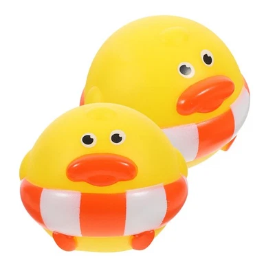  2 Pcs Plüschtier Ente Für Hundespielzeit Quietschspielzeug Welpen Kauen Süßes - Bild 1 von 4