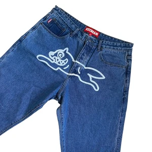36" Waist Ice Cream Running Dog Jeans  - Picture 1 of 5