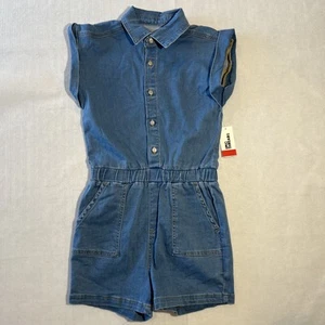Epic Threads Romper Girls 14 Cassia Denim Blue msrp $48 - Picture 1 of 3