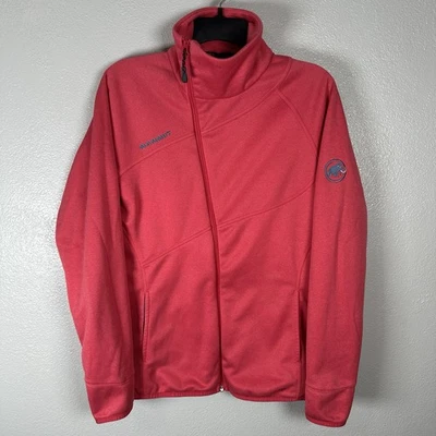 Chaqueta Mammut Borah Mujer Pequeña Polartec Térmica Asimétrica Cremallera Rosa Foto 1 de 4