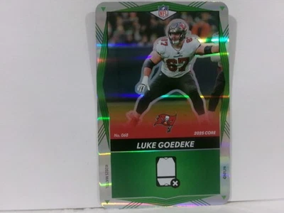 Luke Goedeke 2025 Uno Elite Green Foil #068 Tampa Bay Buccaneers - Image 1 of 2