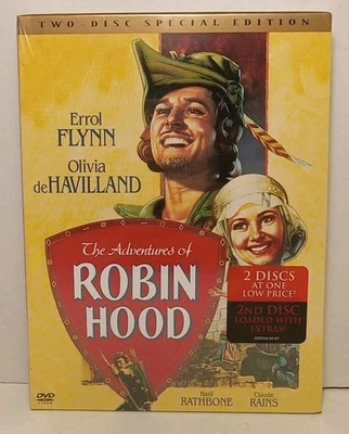 The Adventures of Robin Hood (DVD) Errol Flynn 1938, 2-Disc Special Edition, NEW - Image 1 of 3