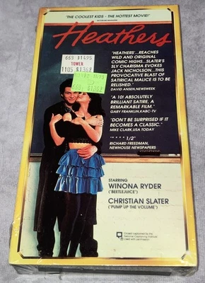 Heathers (1989) VHS Winona Ryder Christian Slater Starmaker 1st Print New Sealed Foto 1 de 4