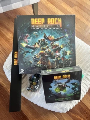 DEEP ROCK GALACTIC DELUXE EDITION Board Game w/ Expansion - Ghostship Games 2022 - Image 1 of 4