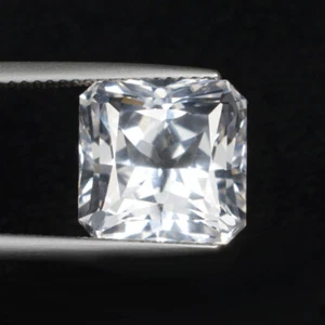 8.11 ct ULTRA RARE DIAMOND SPARKLING 100% NATURAL DANBURITE SQUARE See Vdo WB - Picture 1 of 2