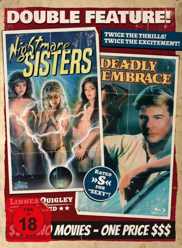 Mediabook Nightmare Sisters / Deadly Embrace Cover B BluRay Jan-Michael Vincent - Image 1 of 1