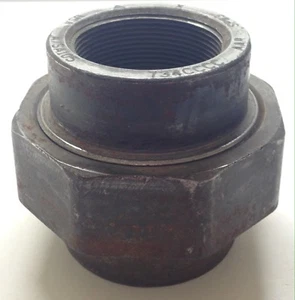 HUBBARD 2" 2 INCH UNION PIPE THREADED FITTING A/SA105 AAR 733B/ 745BBBB - Picture 1 of 4