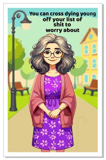 Happy Birthday Cross It Off Your List Funny Birthday Card Greeting Card GC07 - Image 1 of 1