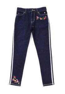 Matilda Jane VALIANT JEGGINGS 8 Stretch Blue Leggings Girls Once Upon A Time NWT - Picture 1 of 2