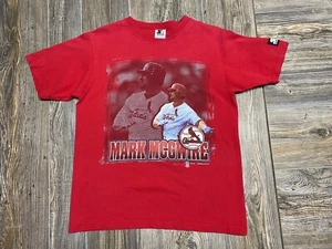 Vintage T Shirt Mark McGwire St Louis Cardinal 1997 Youth Large Women’s XS/S - Picture 1 of 9