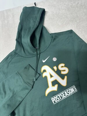 NUEVO SIN ETIQUETAS Nike Dri Fit Oakland Atletics Sudadera con Capucha para Hombres 2XL Verde MLB Béisbol Foto 1 de 4