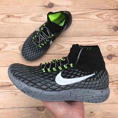 *New* Nike Lunarepic Flyknit Shield Black/Metallic Silver-Volt Women’s Sizes - Image 1 of 4