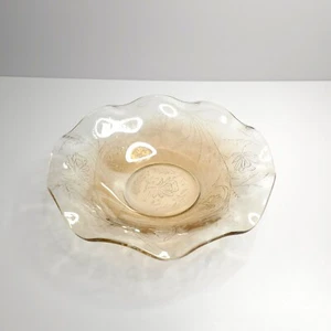 Vintage Jeanette Glas Louisa gekräuselten Rand dekorative Servierschale 11" - Bild 1 von 8