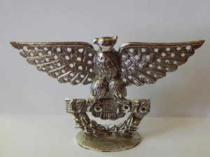 Vintage Torino silberfarben Ohrringhalter Ständer zweihundertjährig Adler Kitsch - Bild 1 von 7