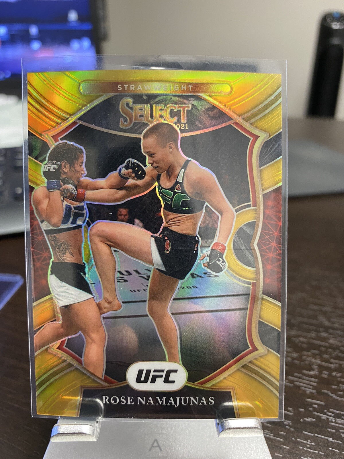 2021 Panini Select UFC GOLD Rose Namajunas Concourse Gold Prizm  3/10 🔥🔥