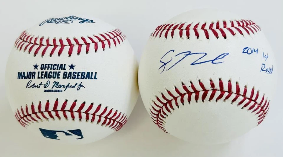 SEAN NEWCOMB FIRMADO OMLB BÉISBOL ATLANTA BRAVES OAKLAND ATLETISMO AUTÓGRAFO J2 Foto 1 de 1