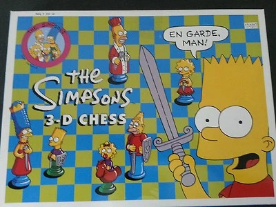  The Simpsons 3D chess game 1992 - Photo 1/4