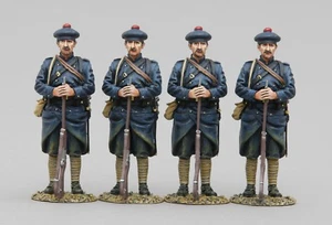 THOMAS GUNN WW1 FRENCH GW091B 4 FRENCH MARINES STANDING AT EASE MIB - Picture 1 of 1