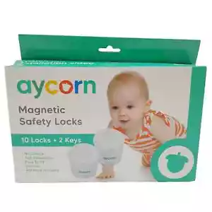 Aycorn Magnet Sicherheitsschlösser Babyschutz 10 Schlösser Schränke Schubladen P4 C52 - Bild 1 von 2