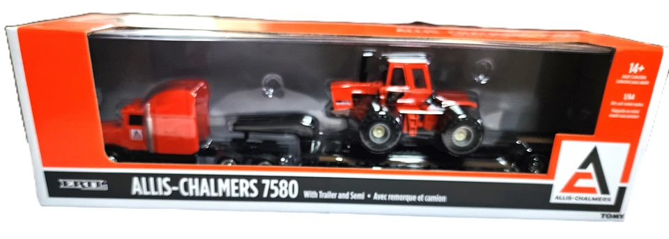 Ertl Allis Chalmers 7580 1/64 con remolque y semirremolque Foto 1 de 1