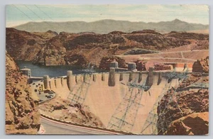 1950 Postkarte Hoover Dam Nevada Arizona Union Pacific Railroad - Bild 1 von 2