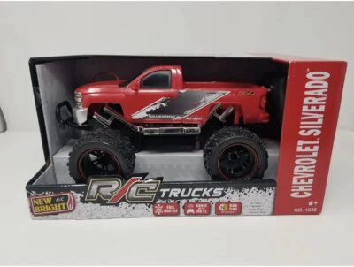 New Bright Chevrolet Silverado  Remote Control Truck RED RC Toy 1:16th NEW - Image 1 of 4