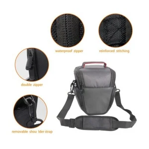 Shockproof Camera Bag Shoulder Case For Nikon D3400 D3000 D3100 D3200 D330 Black - Picture 1 of 10