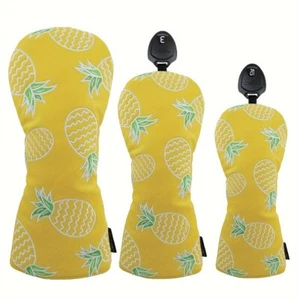 New Pineapple Design Golf Driver /Fairway Wood/Rescue UT Club Headcover Choice - Picture 1 of 6