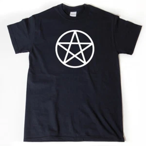 Pentagram Shirt Funny Witch Wicca Wiccan Punk Rock Symbol Tee Shirt Men Women - Picture 1 of 2