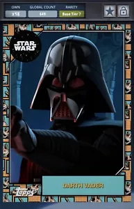 🔥DIGITAL🔥DARTH VADER 2019 Star Wars Card Trader JAR JAR BINKS Variant TIER 7 - Picture 1 of 3