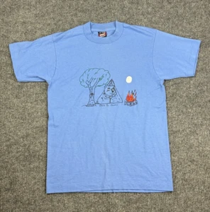 FRUIT OF THE LOOM Best T-Shirt Uomo Media Punto Singolo Made In USA Blu - Foto 1 di 11